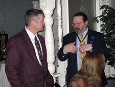 Mike Companion and Past President Rick Saunders - Photo by Duane Booth