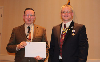 Karl L. Danneil and President Fullam - Photo: Rick Saunders