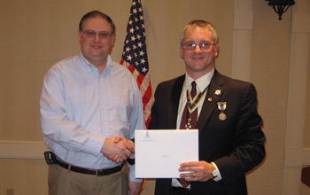 Douglas M. Gallant and President Fullam - Photo: Duane Booth