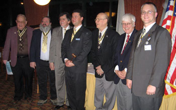 Bill Glidden, Rick Saunders, Dennis Marr, President Africa, Lew Slocum, Duane Booth and Rich Fullam - Photo: Duane Booth