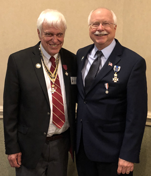 (l-r) Saratoga Battle Chapter Past-President Duane Booth, Saratoga Battle Chapter member Dennis Booth