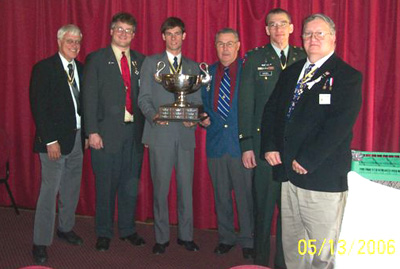 George Ballard, Sr. with Chapter officers - May 13, 2006