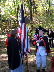 Cassandra and Andrew Companion lead the Pledge of Allegiance