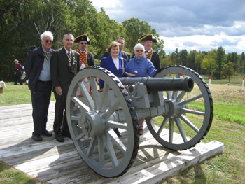 (l-r)  Duane Booth, George Ballard, Brett Trufant, Marion Walter, Charles Walter, Nancy Ballard & Mike Companion