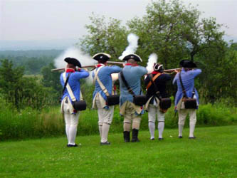 Musket Volley - Photo courtesy George Ballard