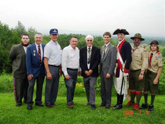 (L-R) Ray LeMay, George Ballard, Charlie King, Charles Walter, Duane Booth Jonathan Goebel, Peter Goebel, Rick Saunders & Jake Saunders