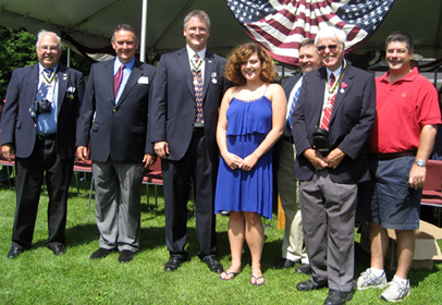 (L-r) Jim Ballard, Charles Walter, Rich Fullam, Danielle McMullan, George Malinoski, Duane Booth & Bill Schaefer, Jr. - Photo courtesy of Duane Booth