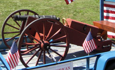 SBC Treasurer Companion's 2-Pounder; Mike built this gun and fires it at re-enactment events - Photo by Duane Booth