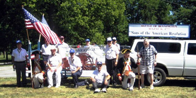 Saratoga Battle Chapter President Ballard and Saratoga DAR Regent Walter  - Photo by Duane Booth