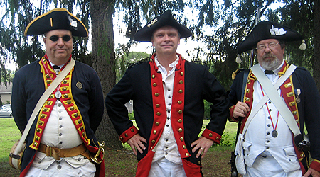 Re-enactors and SARs Bret Trufant, Mike Skelly and Pete Hormell
