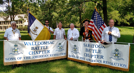 The group photo that we were able to get after a very hot walk in the sun! L to R Past President Duane Booth, Past President Primitivo Africa, Harry Booth, 1st Vice President Pat Reilly, President Douglas Gallant, Tim Mabee