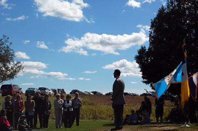 Chapter President Primitivo Africa welcomes us - Photo: Joyce Armstrong