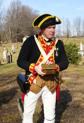 Mike Companion prepares for the ceremony - Photo by Duane Booth