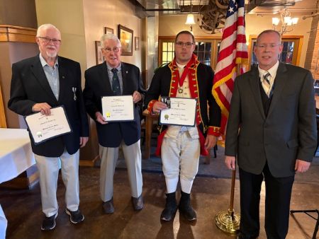 Members received recognition for military service during the September 14, 2025 meeting.