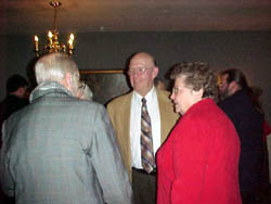 Past presidents Carlton Covell and Lewis Slocum with Lew's wife Carol.