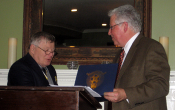President Tom Dunne and Chaplain Charles Wheeler