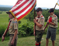 Our Color Guard - Thanks Boy Scout Troop 6, Glens Falls, NY - Photo by Duane Booth
