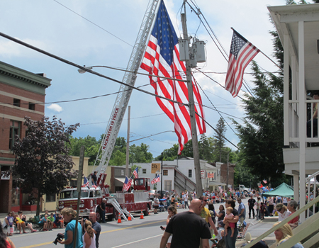 The Village of Schuylerville turns out for the Turning Point Parade