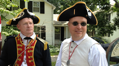 2nd Continental Artillery Re-enactors Mike Companion and Bret Trufant